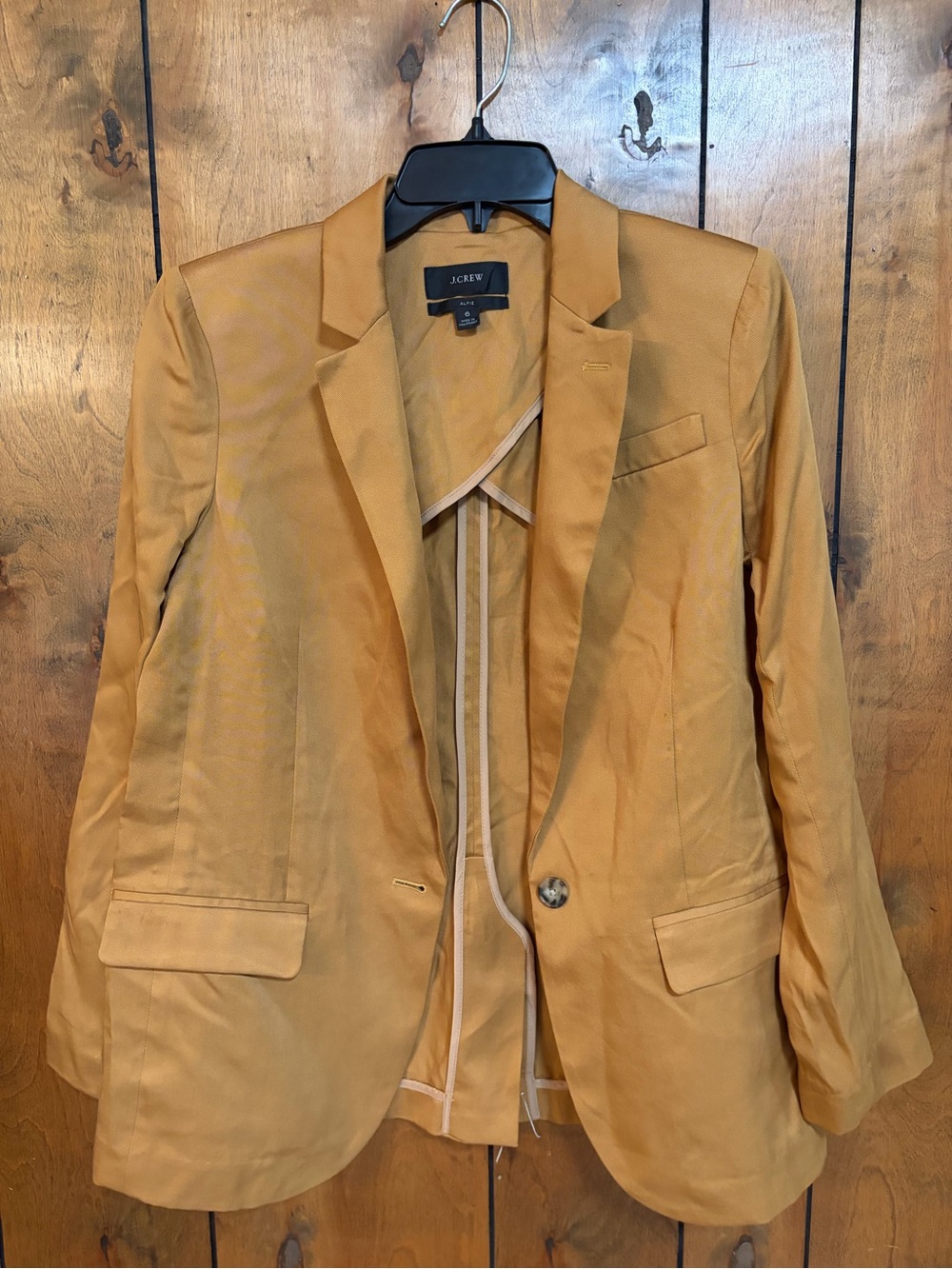 J. Crew “Alfie” Brown women’s Single-Button Blazer
